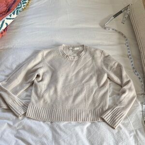 NakedCashmere Soft Cream Crew Neck Sweater
